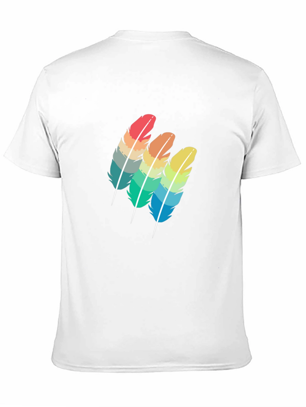 Rainbow Feather Graphic Tee