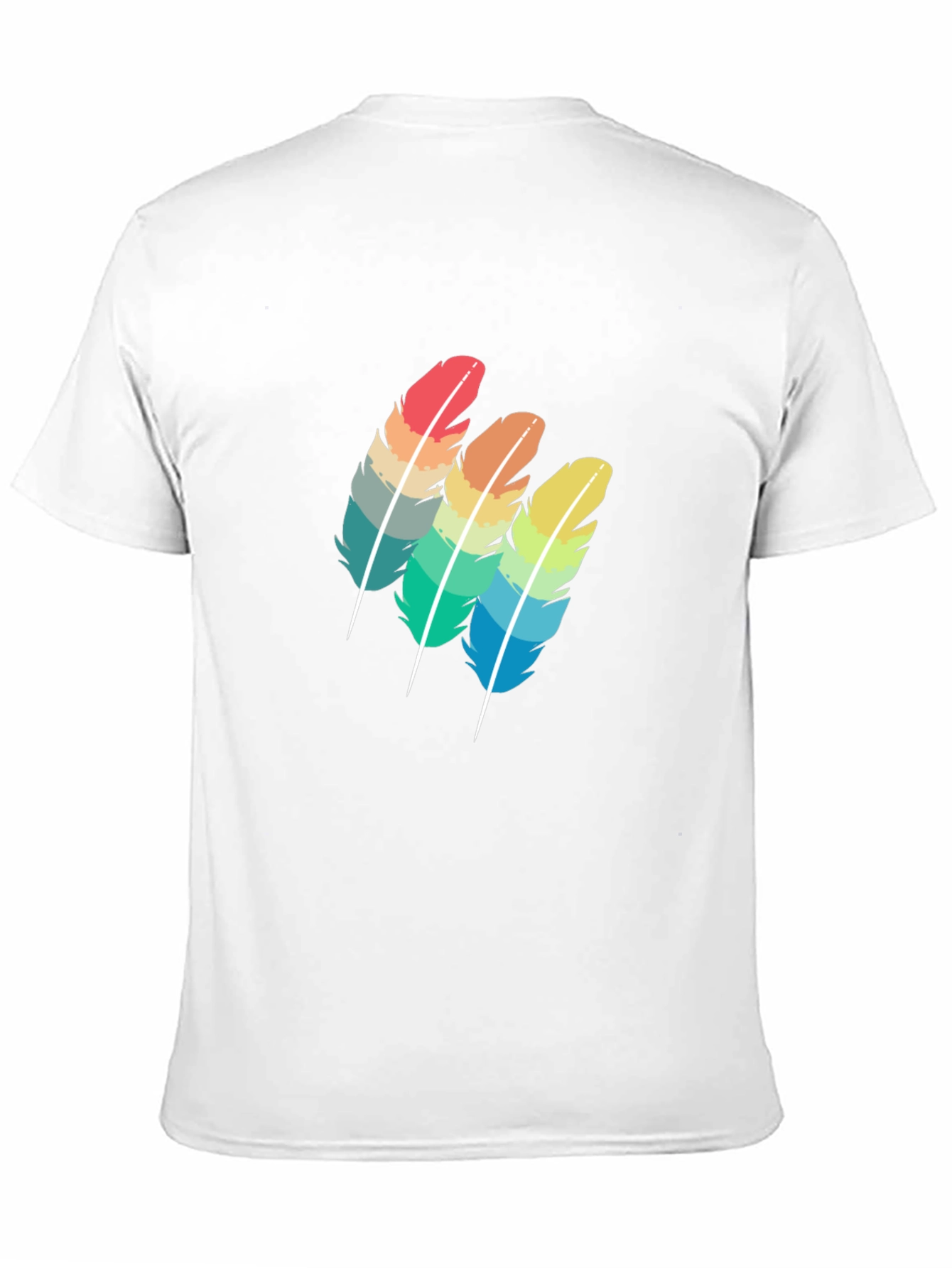 Rainbow Feather Graphic Tee