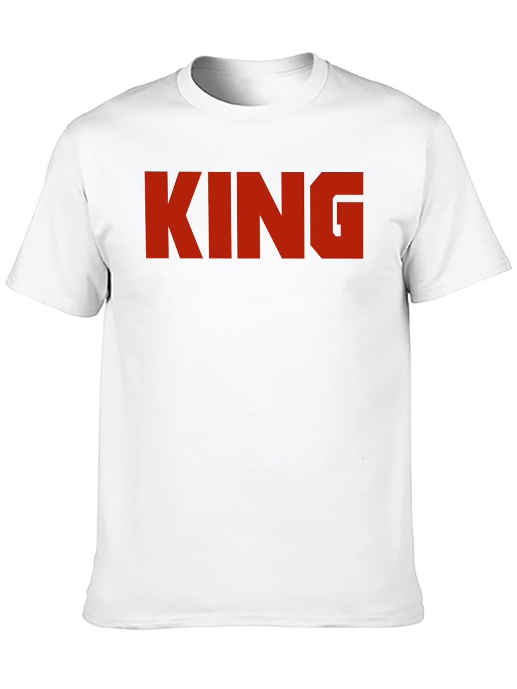 King Graphic Print Black T-Shirt
