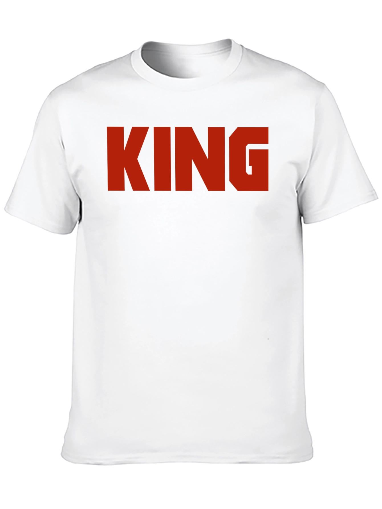 King Graphic Print Black T-Shirt