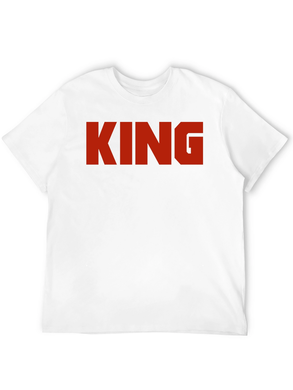 King Graphic Print Black T-Shirt