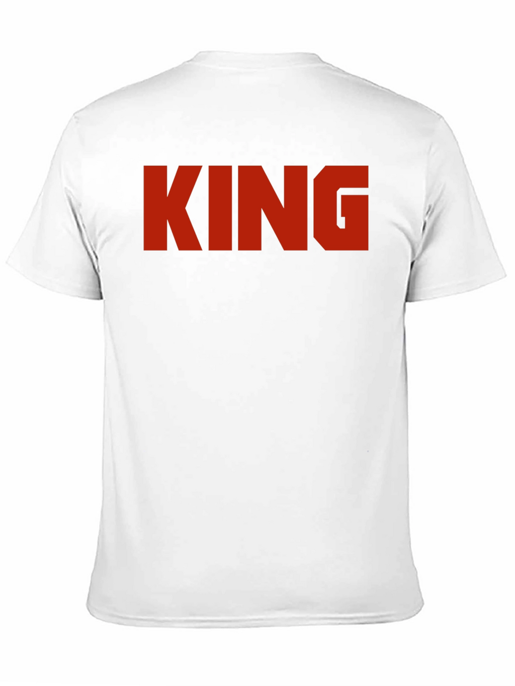 King Graphic Print Black T-Shirt
