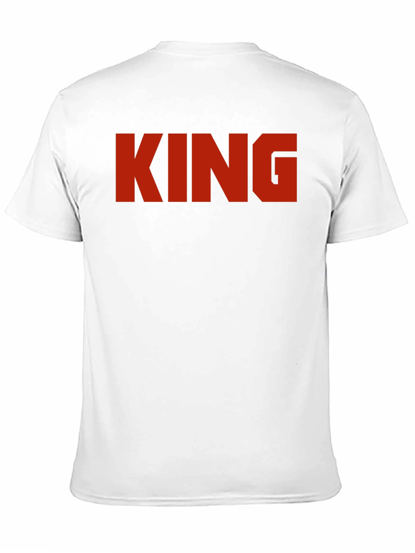 King Graphic Print Black T-Shirt