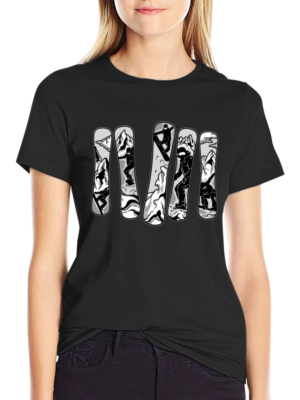 Cool Snowboarder Graphic T-Shirt