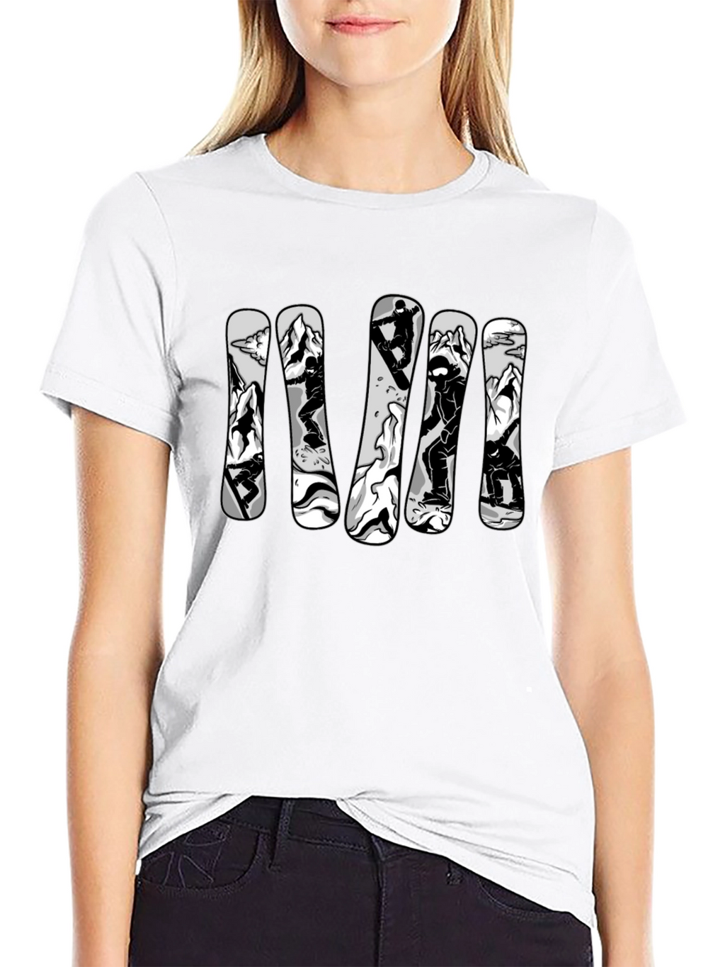 Cool Snowboarder Graphic T-Shirt