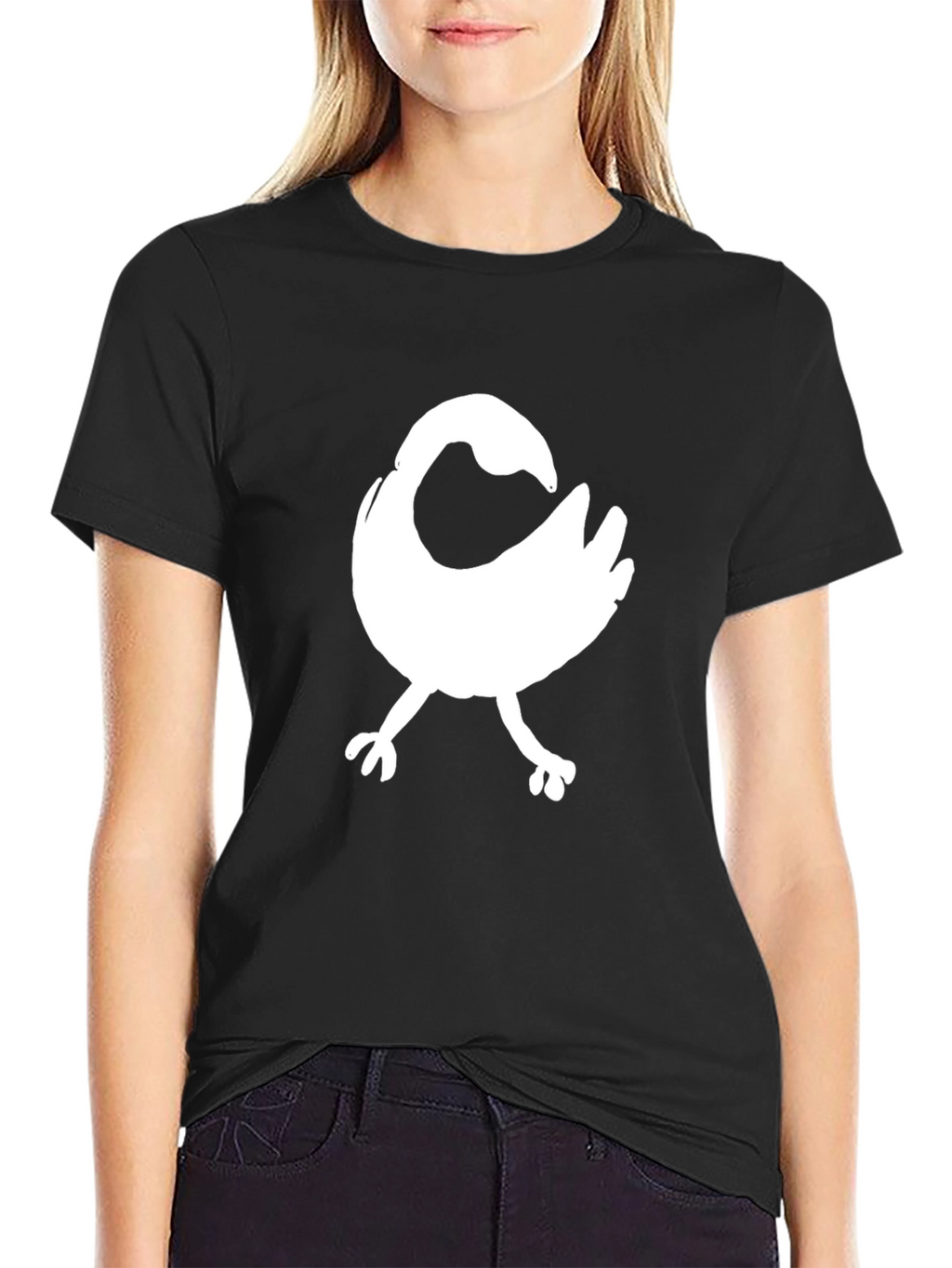 Sankofa Bird Graphic T-Shirt - Black Cotton Tee