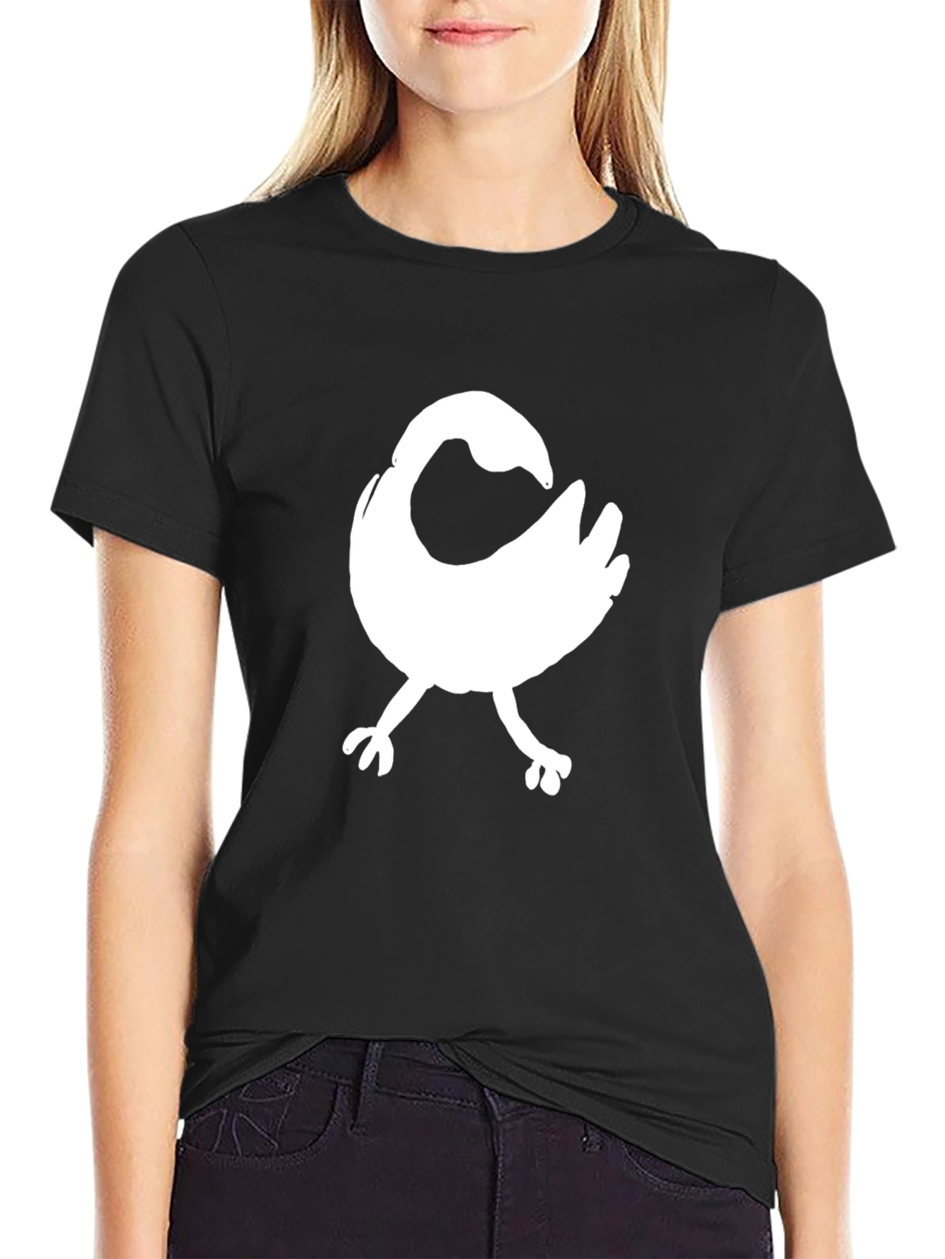 Sankofa Bird Graphic T-Shirt - Black Cotton Tee