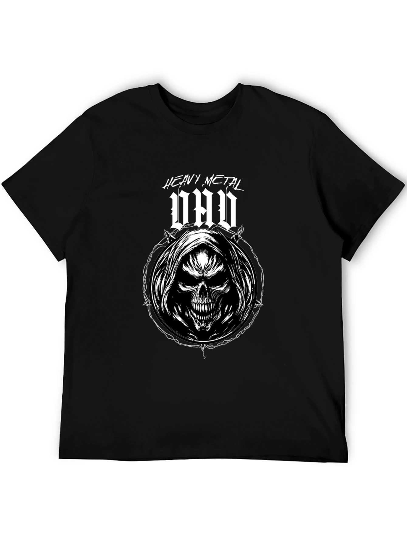 Heavy Metal Dad T-Shirt - Grim Reaper Skull Design