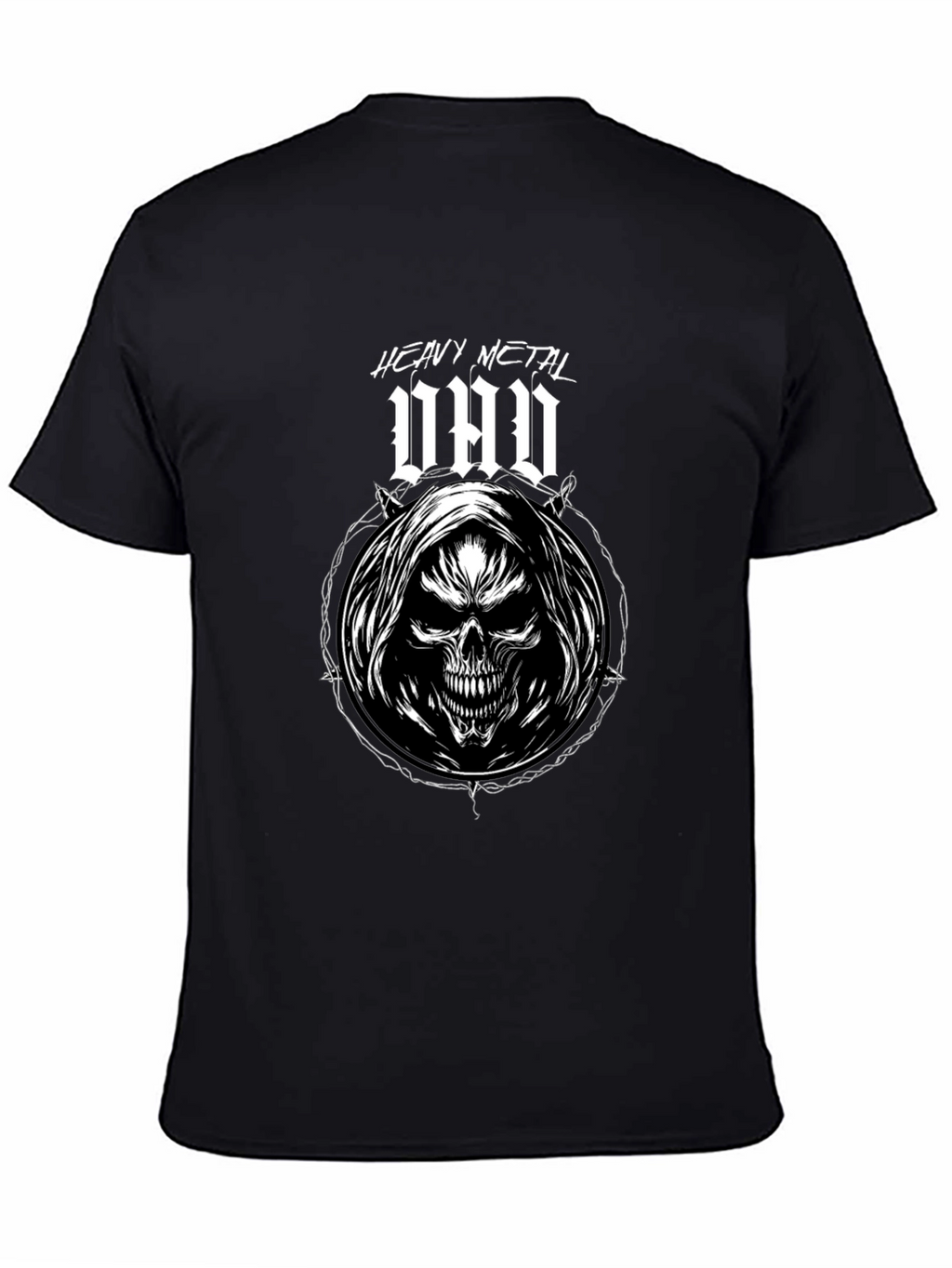 Heavy Metal Dad T-Shirt - Grim Reaper Skull Design