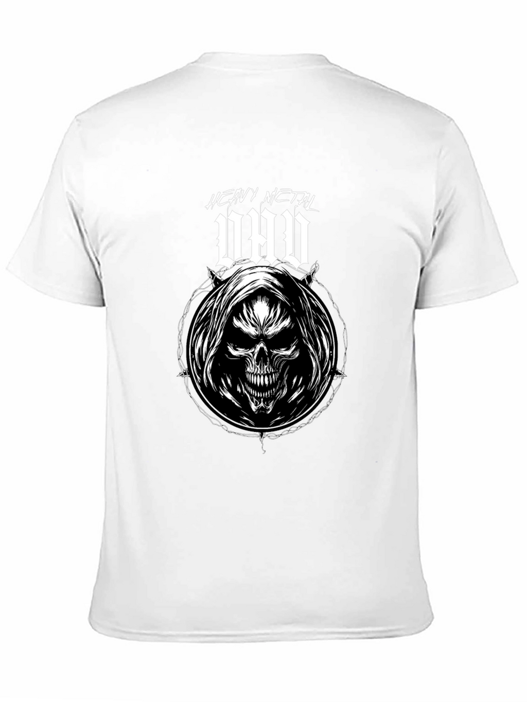 Heavy Metal Dad T-Shirt - Grim Reaper Skull Design