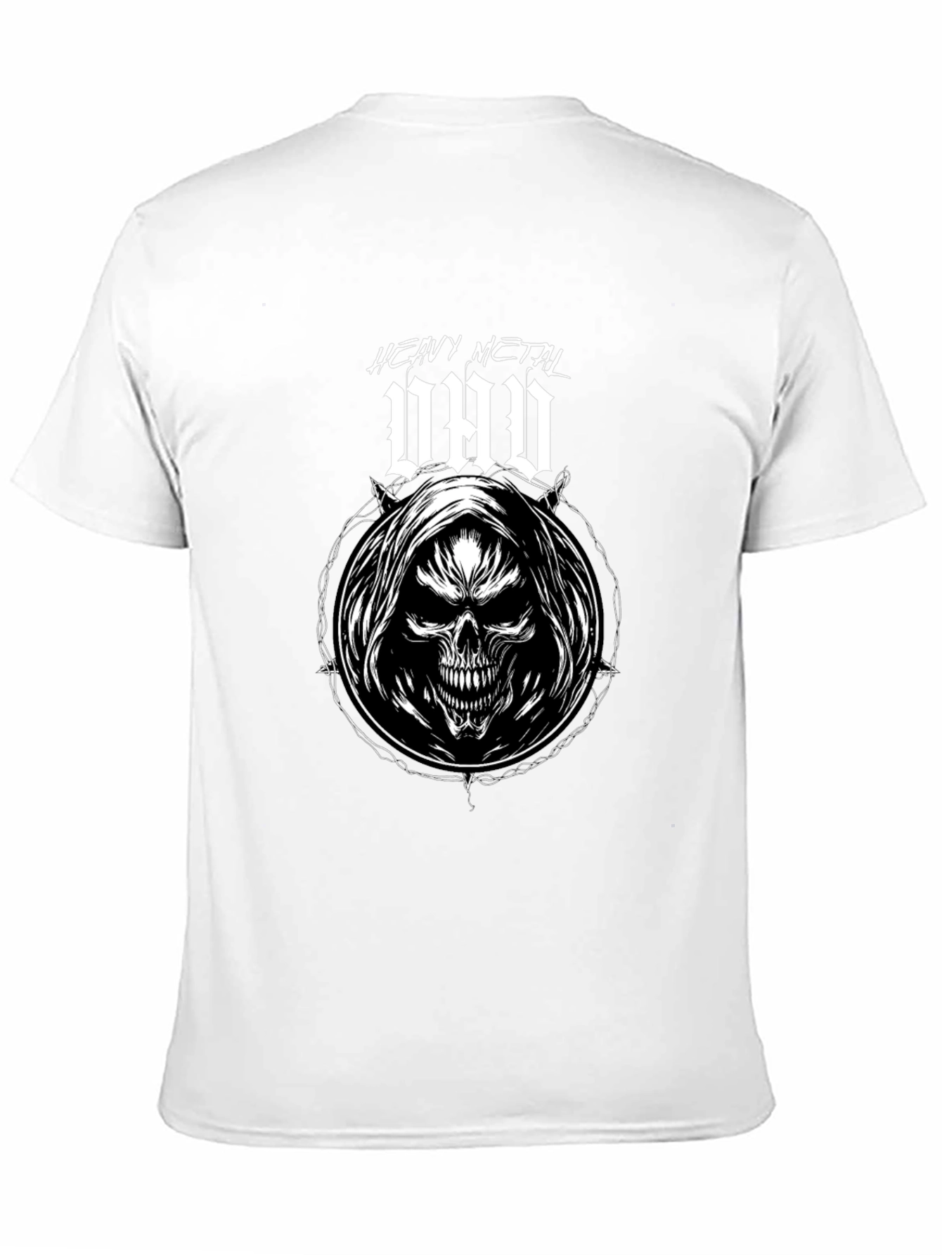 Heavy Metal Dad T-Shirt - Grim Reaper Skull Design