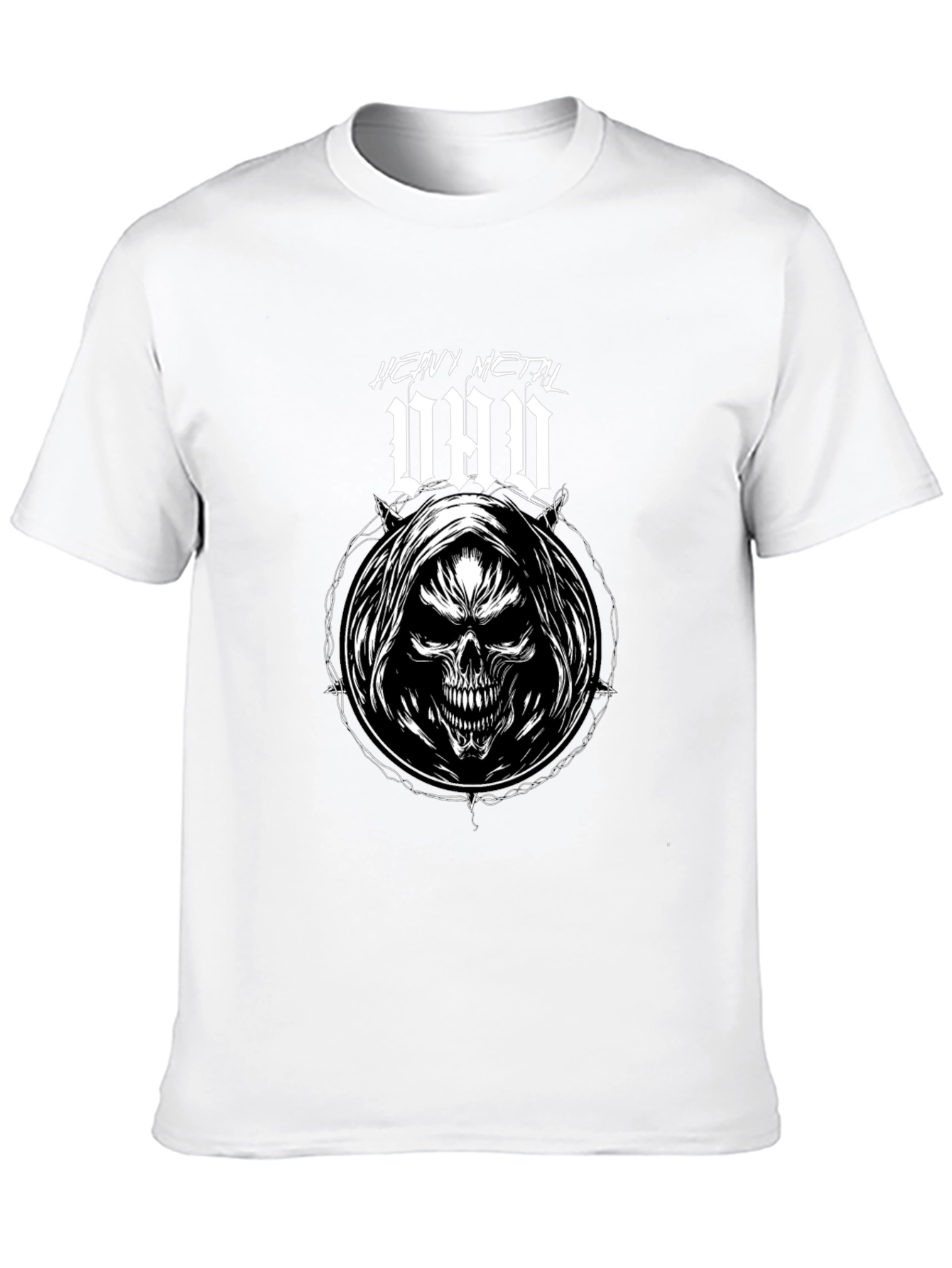 Heavy Metal Dad T-Shirt - Grim Reaper Skull Design