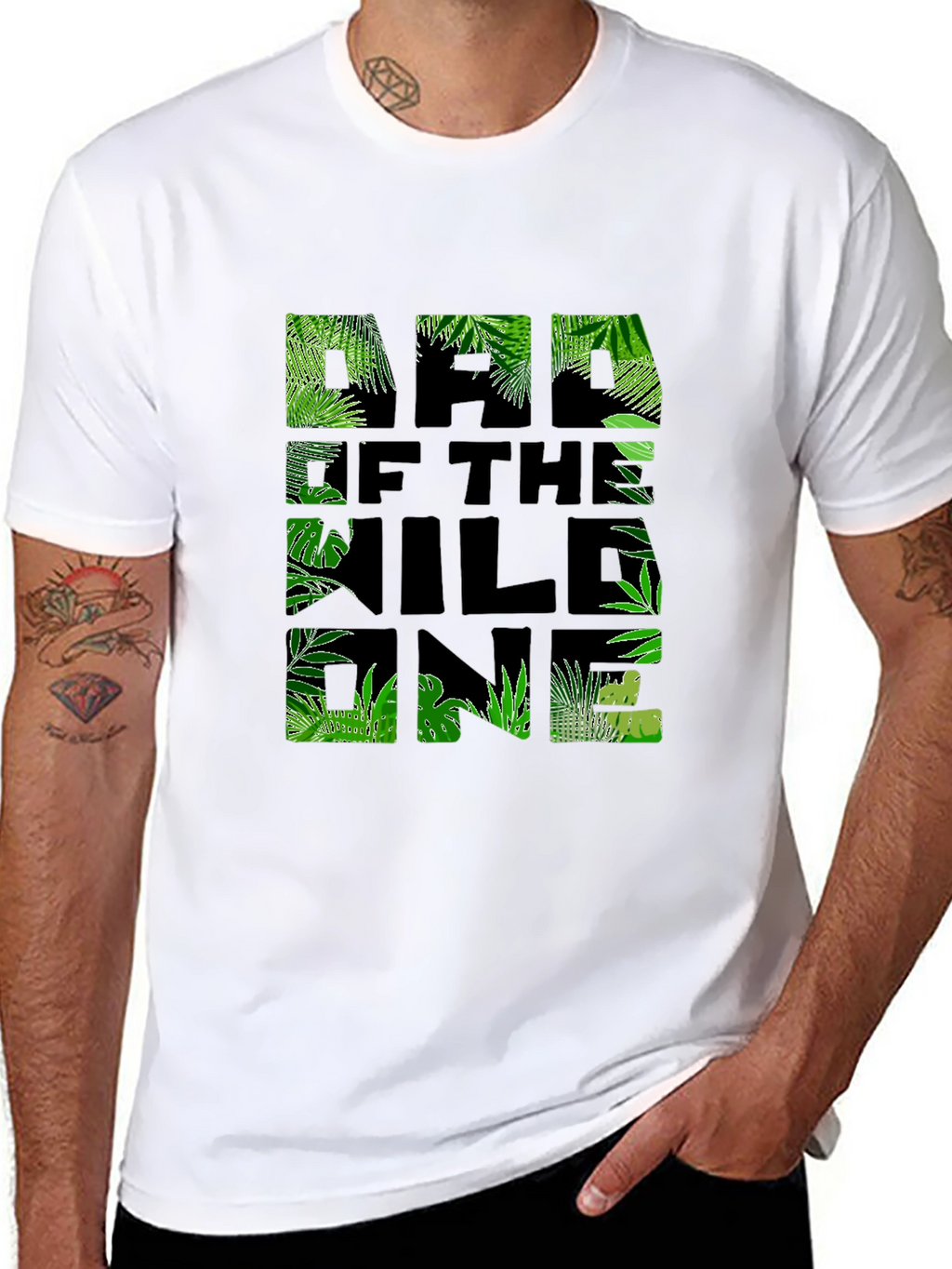 Dad of the Wild One Jungle T-Shirt