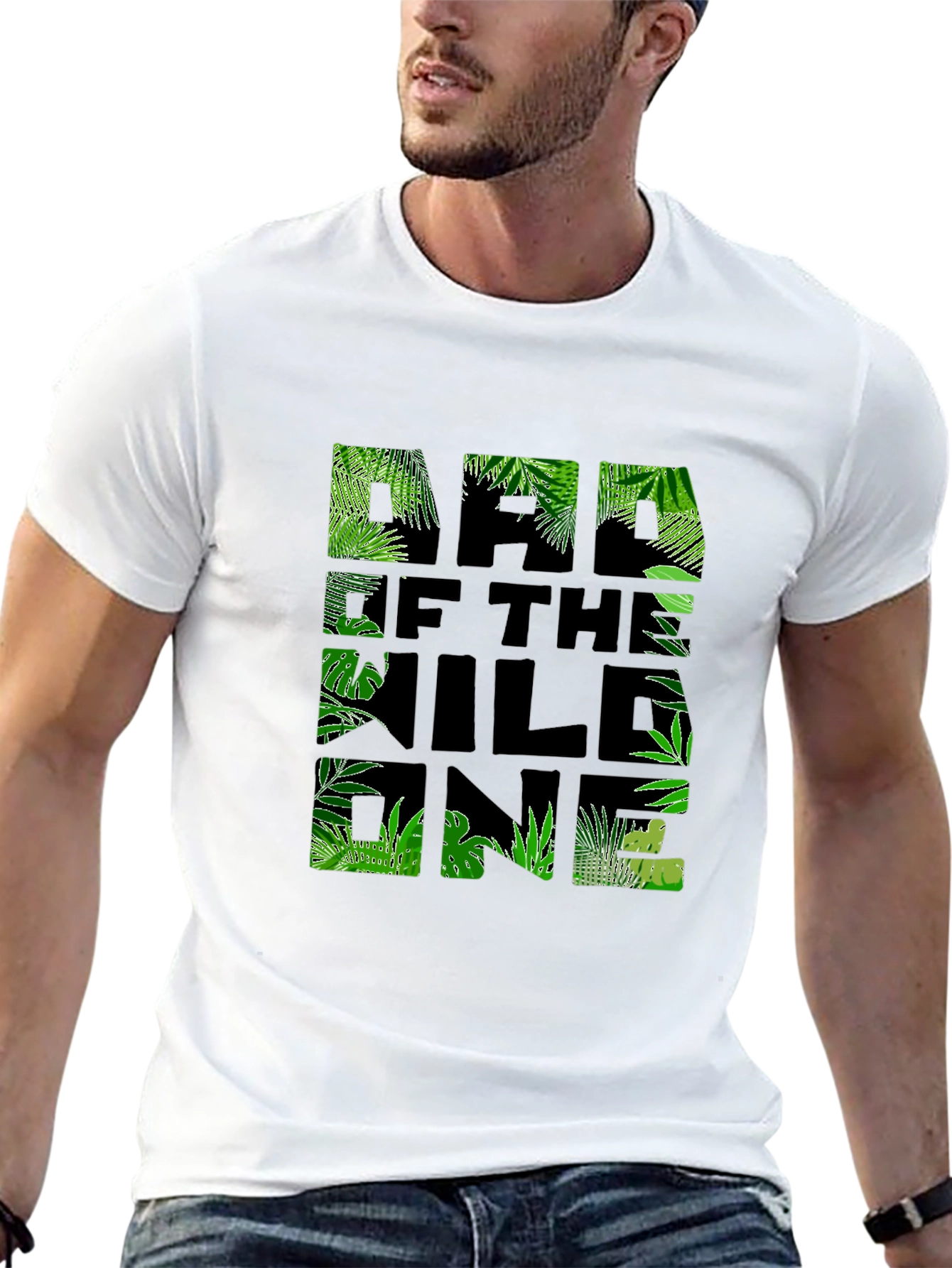 Dad of the Wild One Jungle T-Shirt