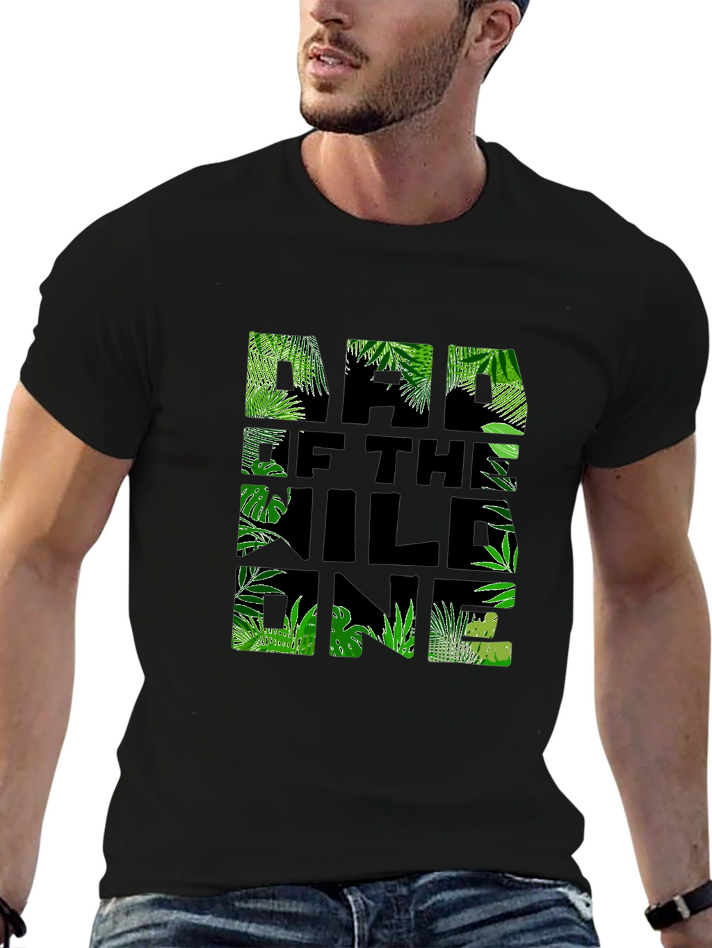 Dad of the Wild One Jungle T-Shirt