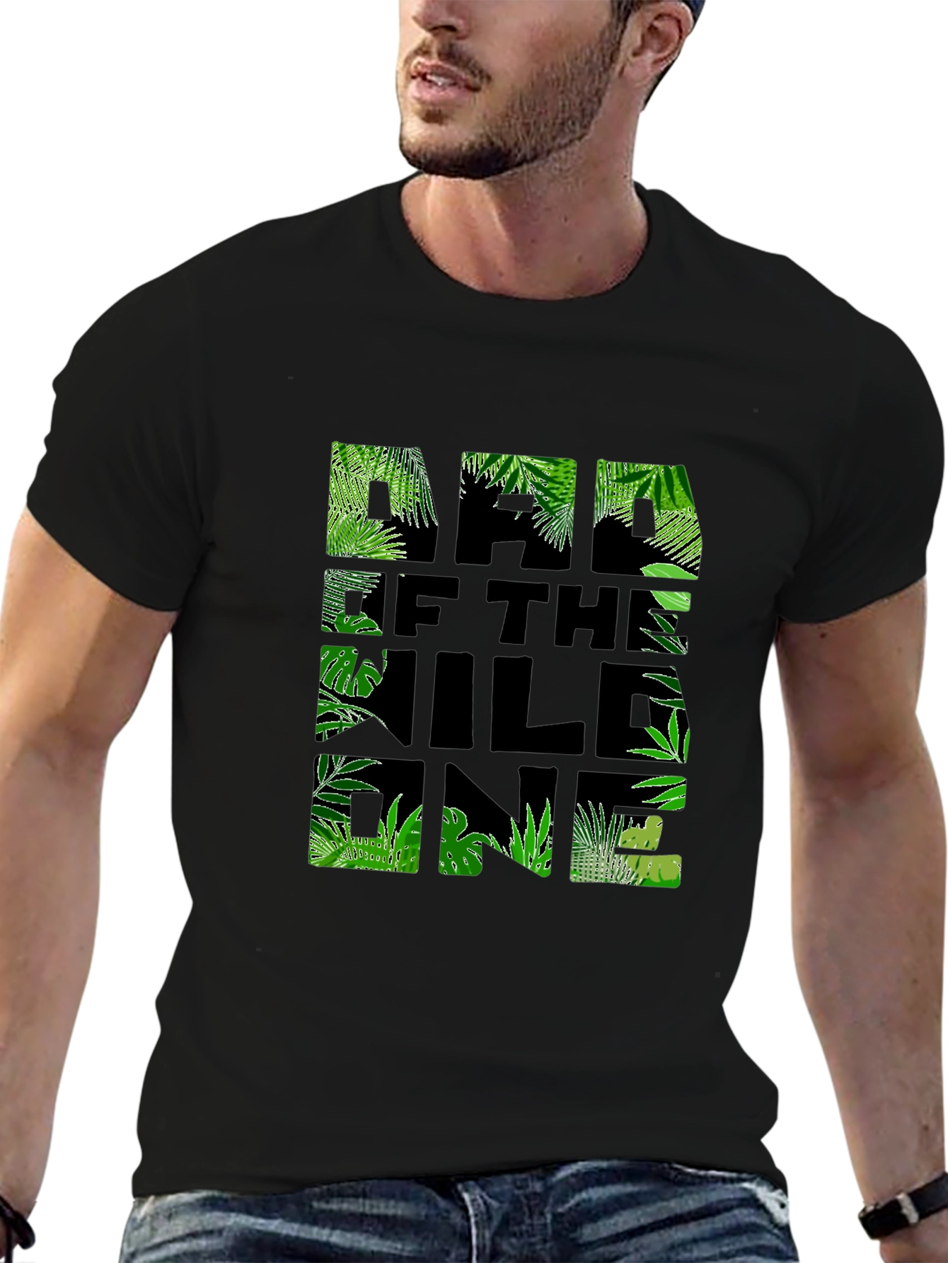 Dad of the Wild One Jungle T-Shirt