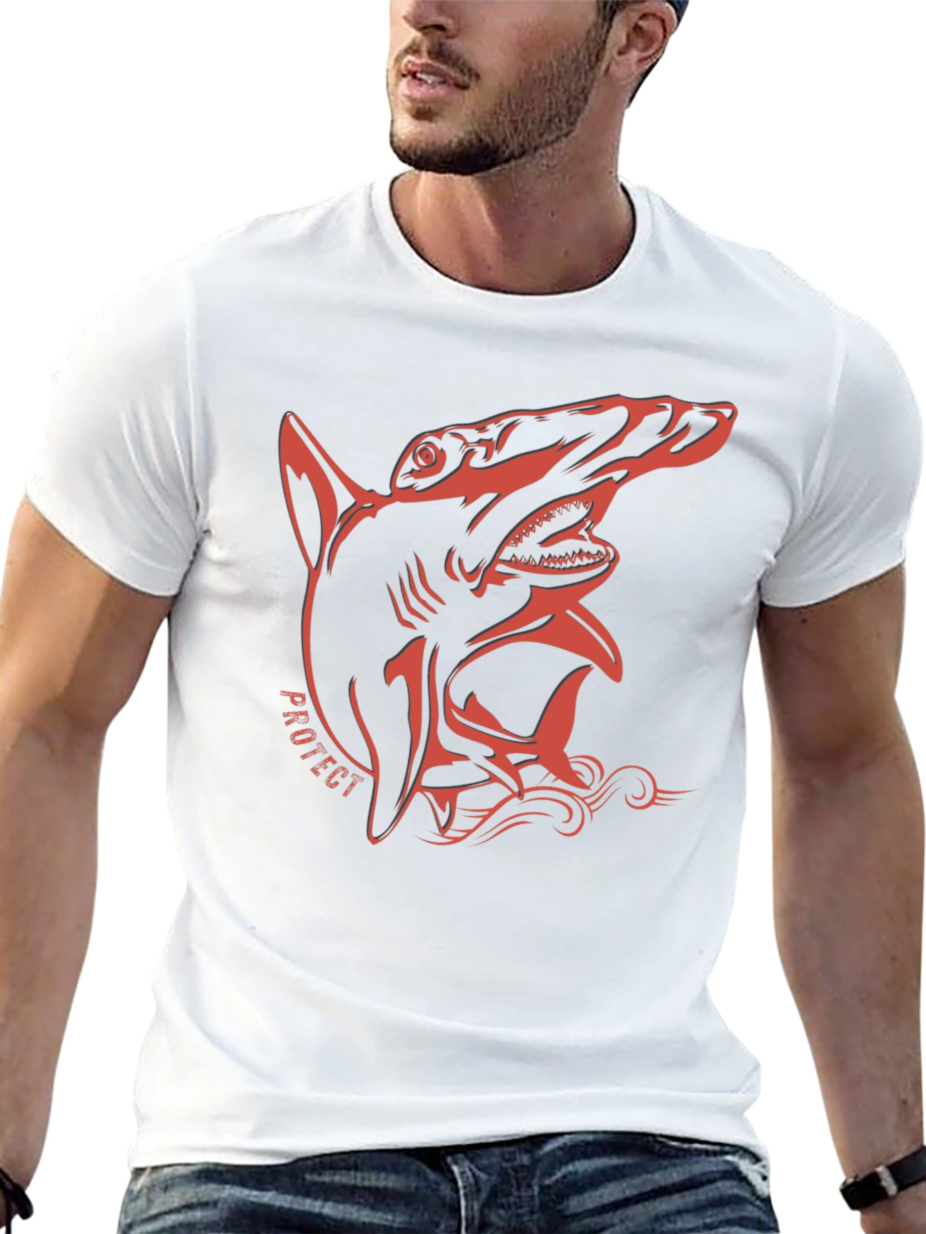 Hammerhead Shark Graphic Tee - Protect Our Oceans