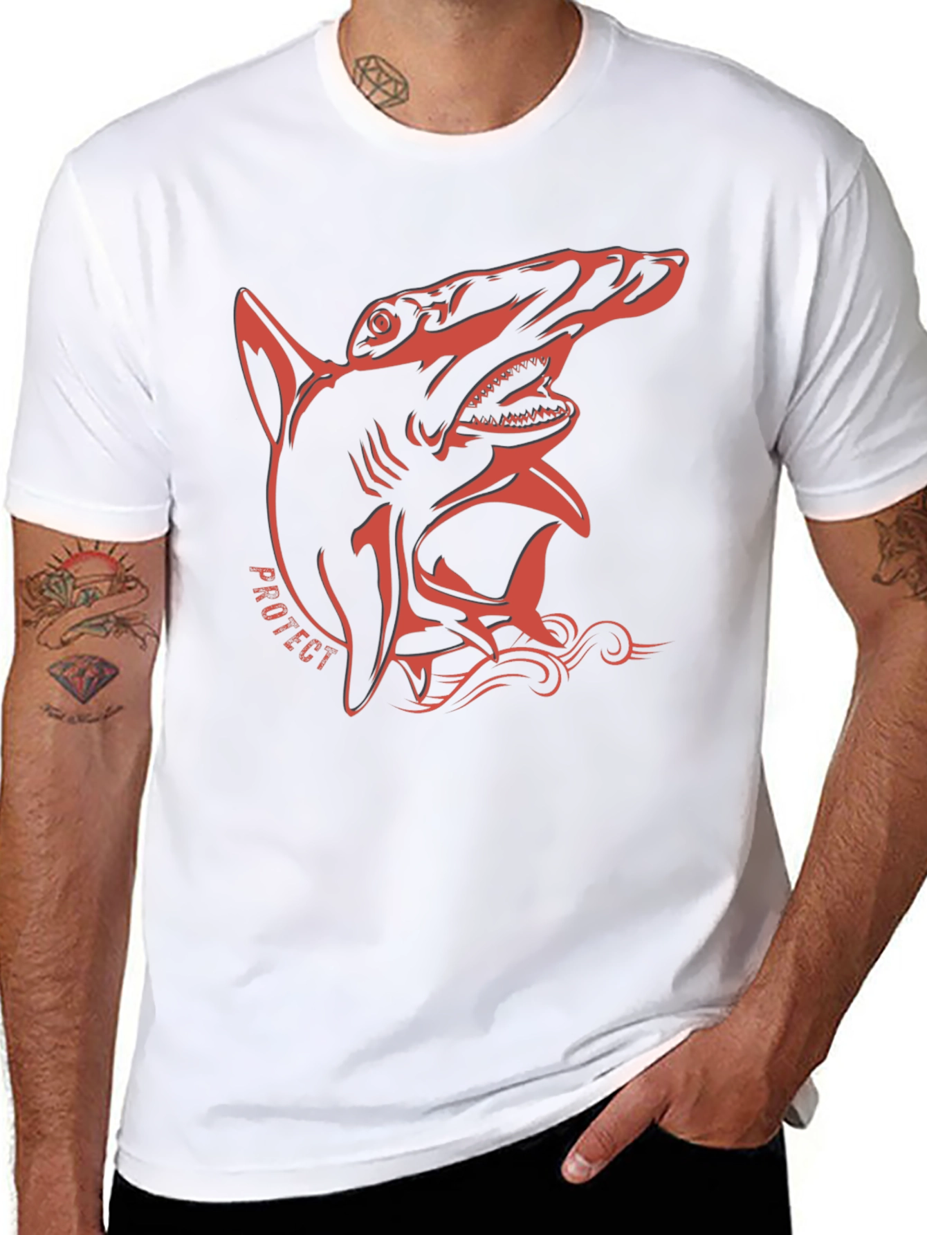 Hammerhead Shark Graphic Tee - Protect Our Oceans