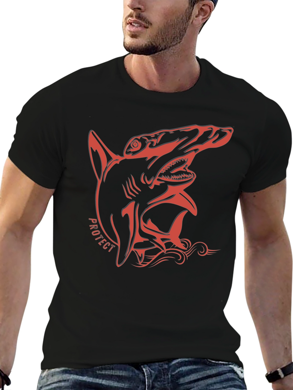 Hammerhead Shark Graphic Tee - Protect Our Oceans