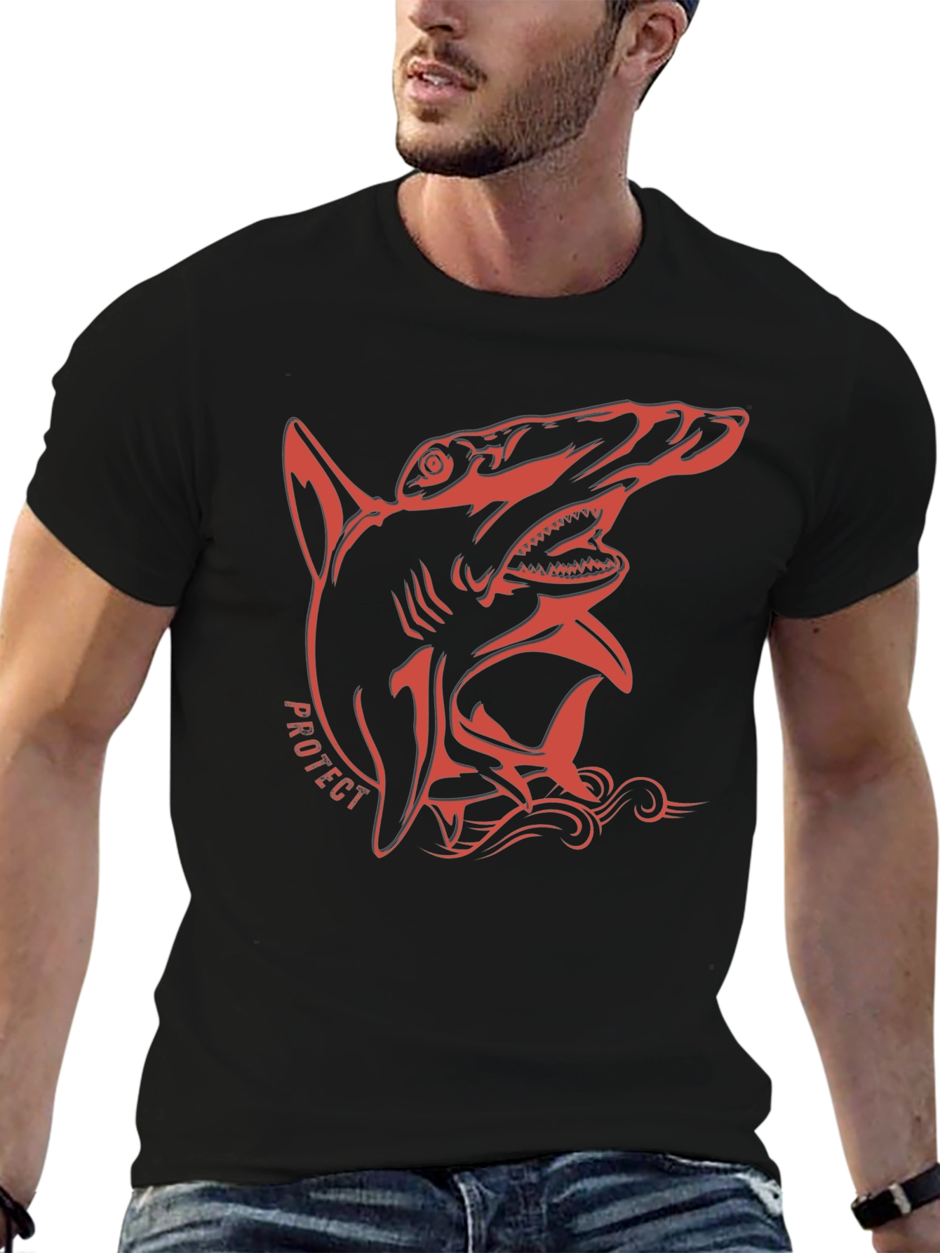 Hammerhead Shark Graphic Tee - Protect Our Oceans