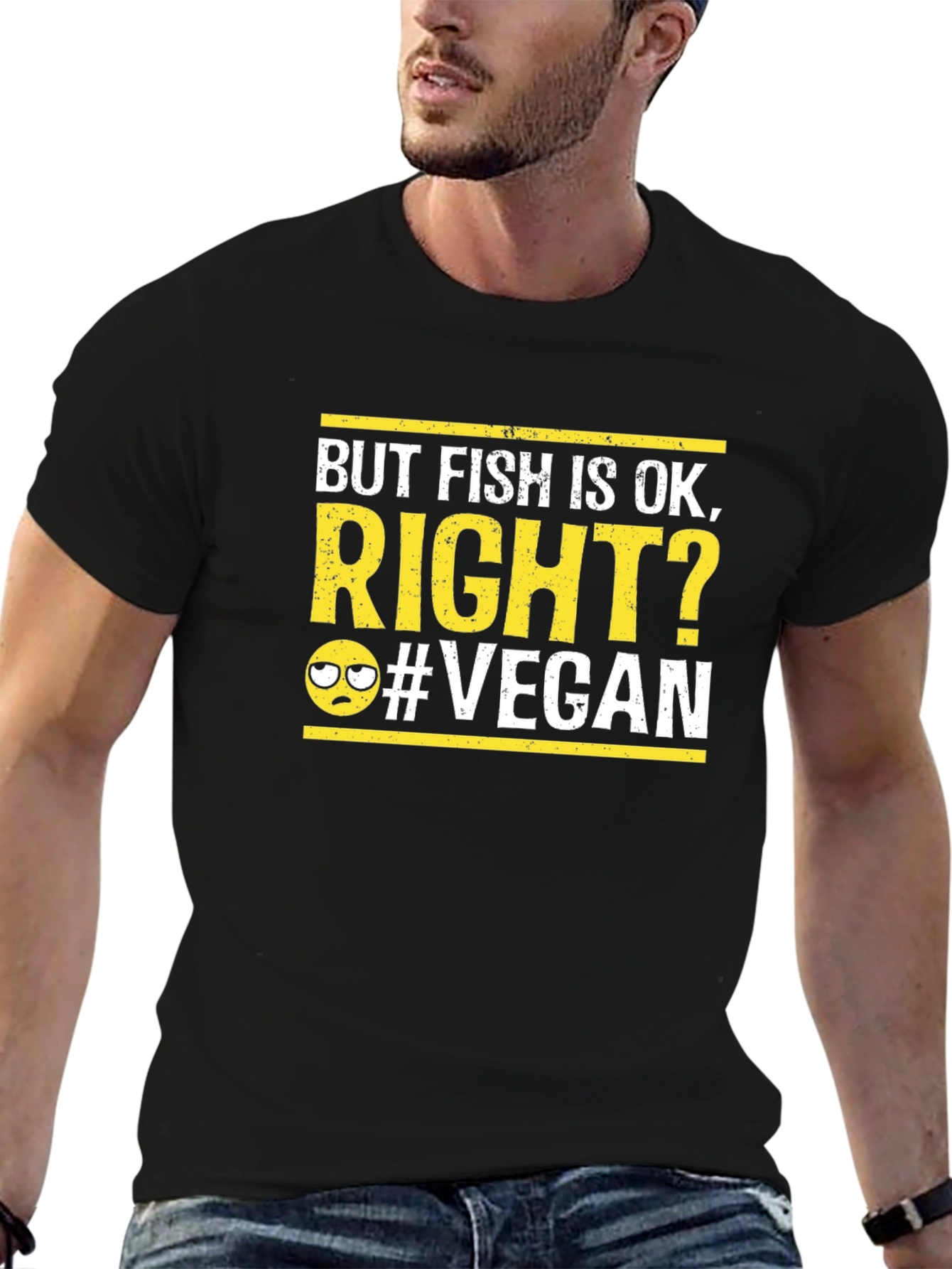 But Fish is OK Right? Funny Vegan T-Shirt