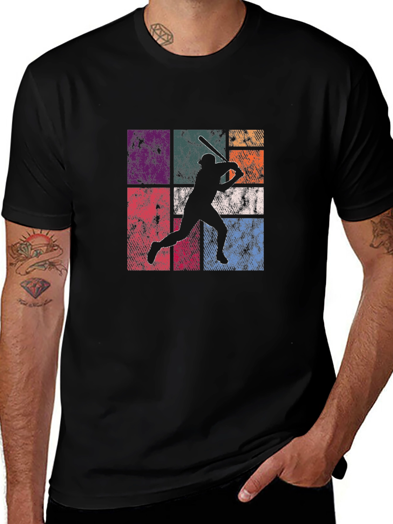 Retro Baseball Player T-Shirt