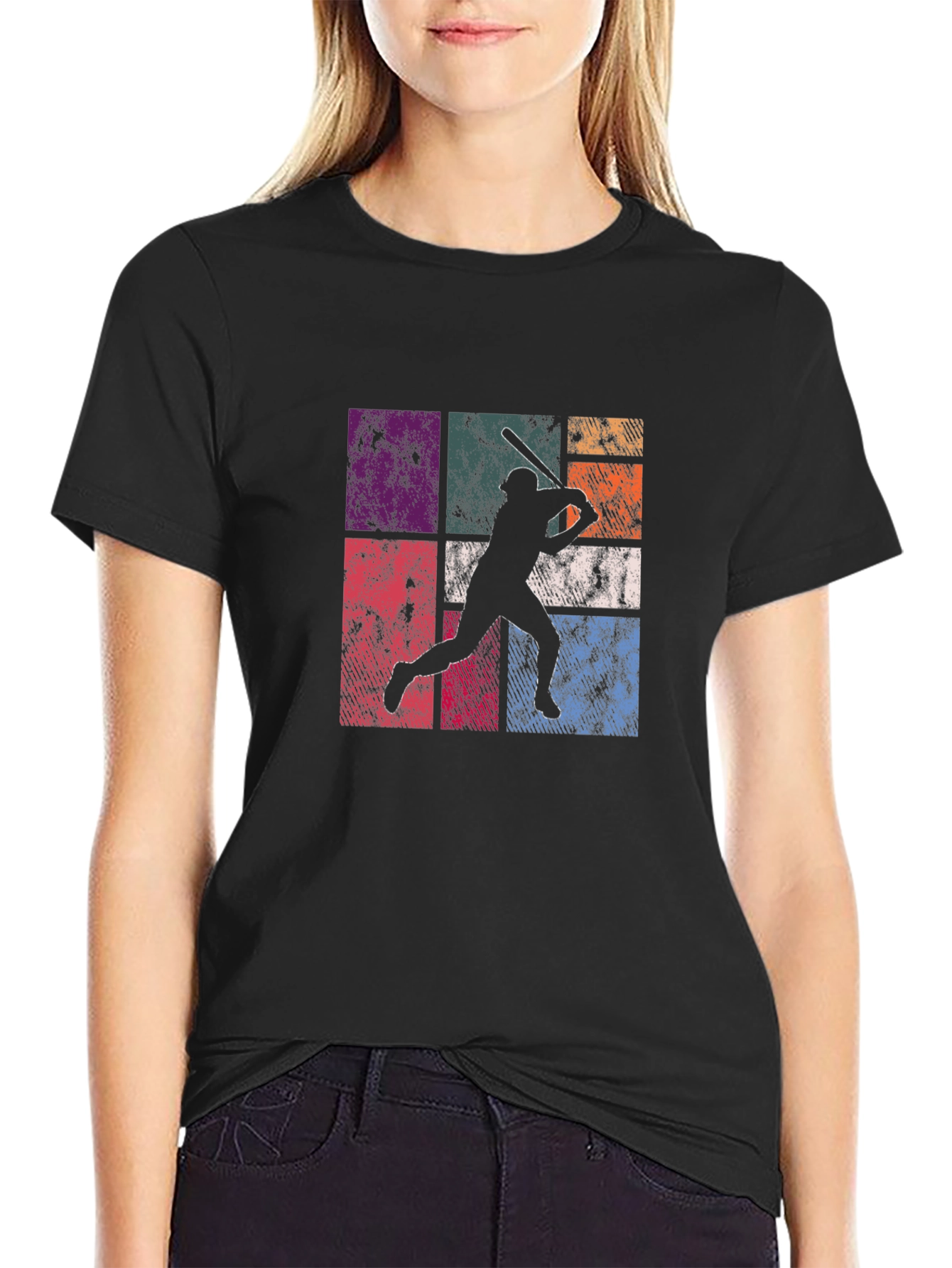 Retro Baseball Player T-Shirt