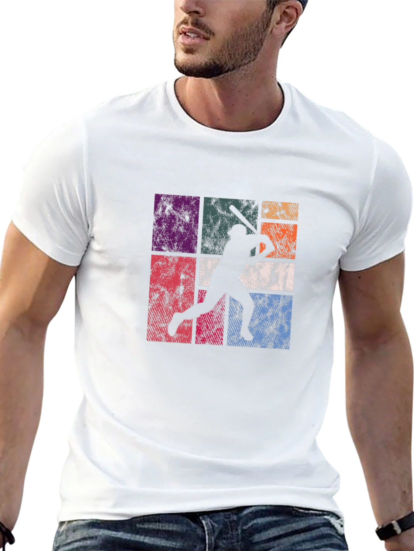 Retro Baseball Player T-Shirt
