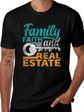 Family Faith Real Estate Graphic Tee