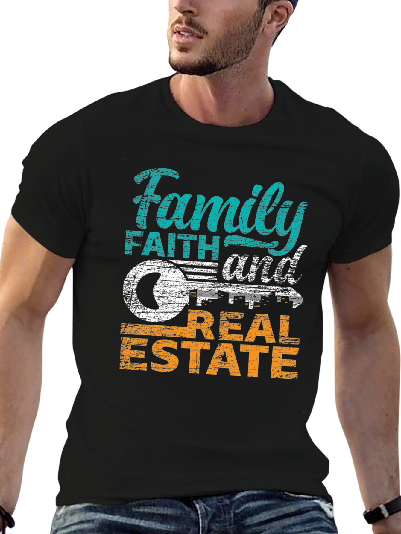 Family Faith Real Estate Graphic Tee