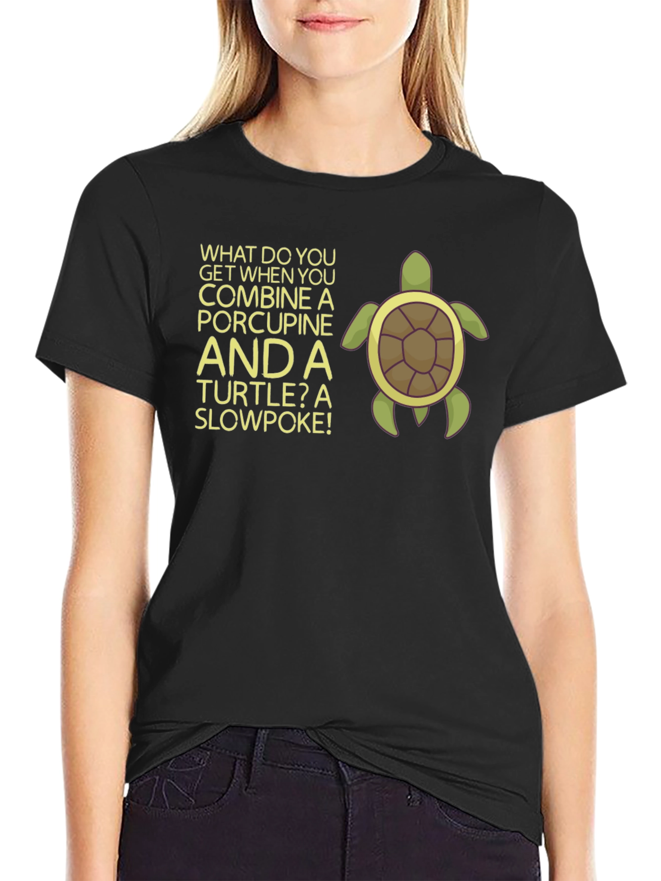 Slowpoke Turtle Graphic T-Shirt