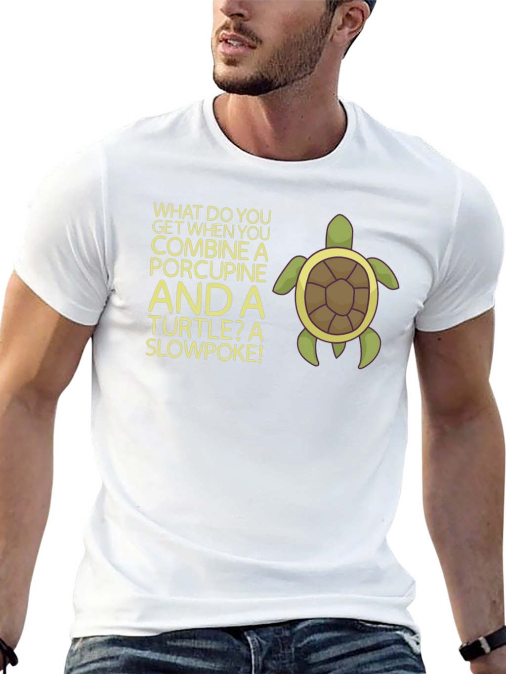 Slowpoke Turtle Graphic T-Shirt