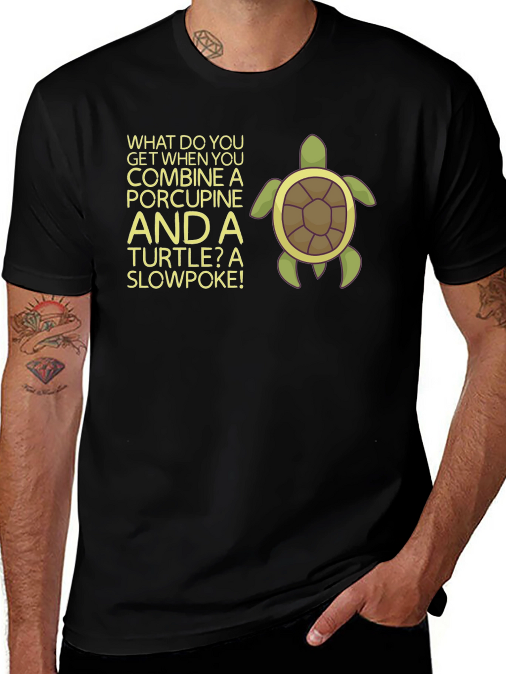 Slowpoke Turtle Graphic T-Shirt