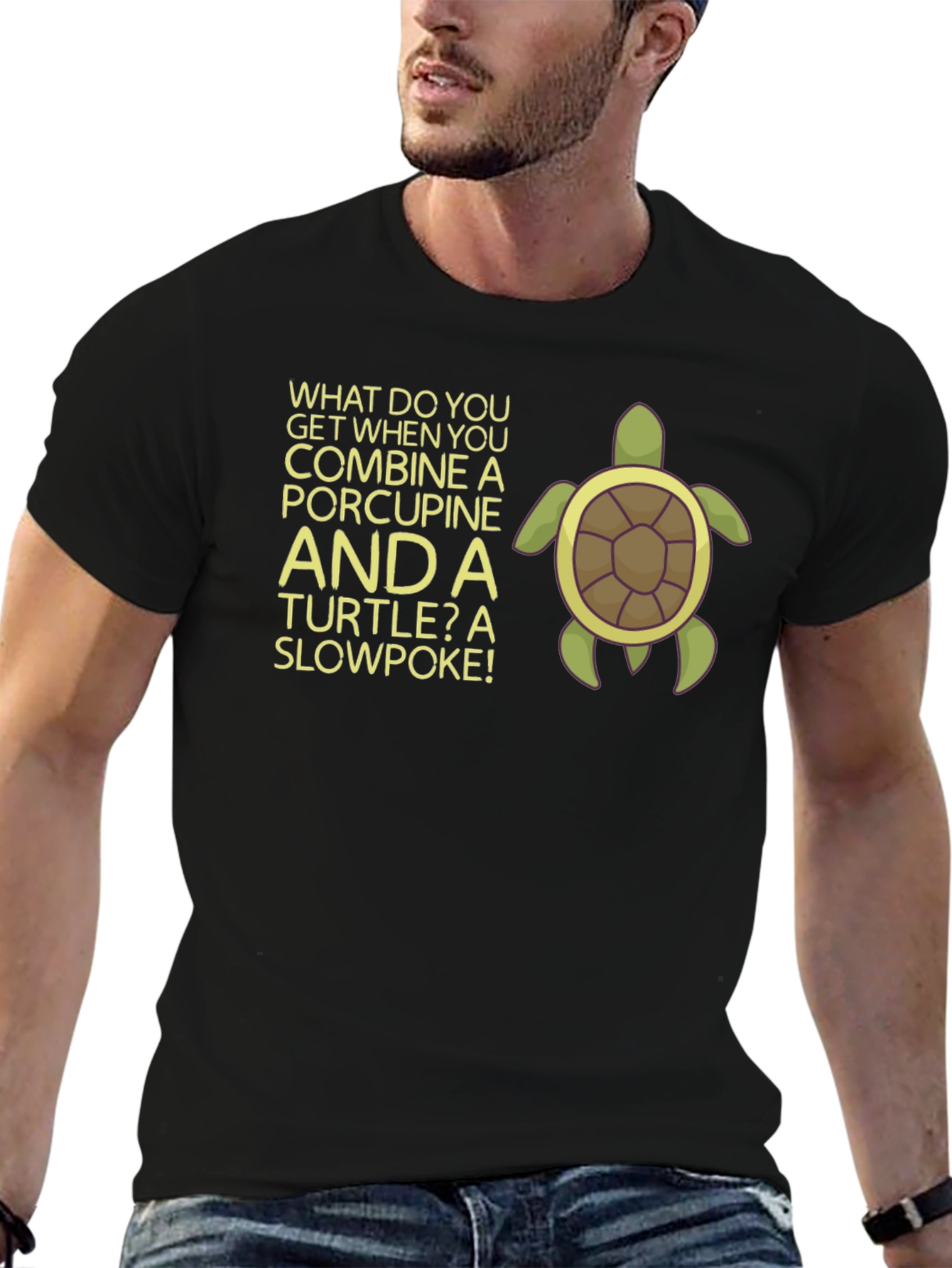 Slowpoke Turtle Graphic T-Shirt
