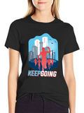 Keep Going Graphic Tee - Mens Black T-Shirt