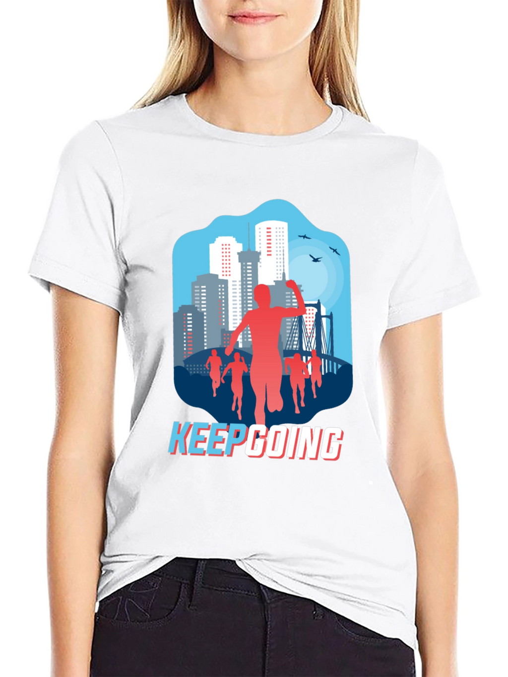 Keep Going Graphic Tee - Mens Black T-Shirt