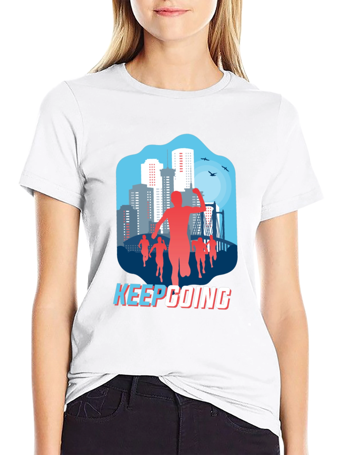 Keep Going Graphic Tee - Mens Black T-Shirt