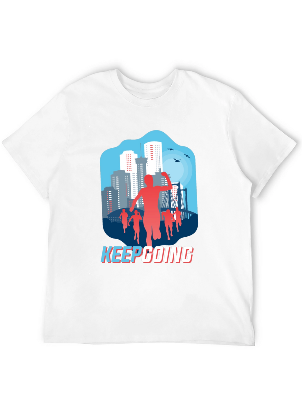 Keep Going Graphic Tee - Mens Black T-Shirt