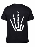 Skeleton Hand Graphic Black T-Shirt