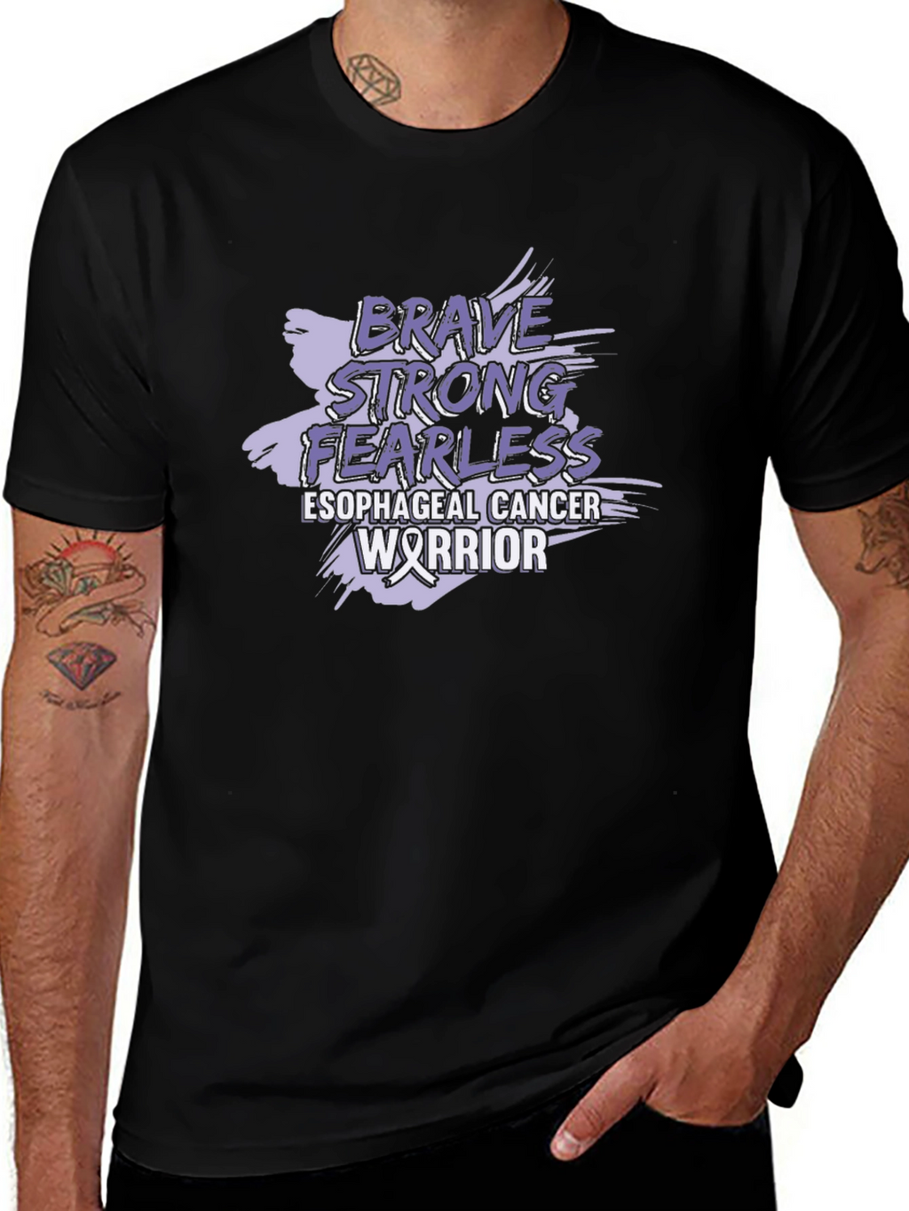 Esophageal Cancer Warrior Graphic Tee