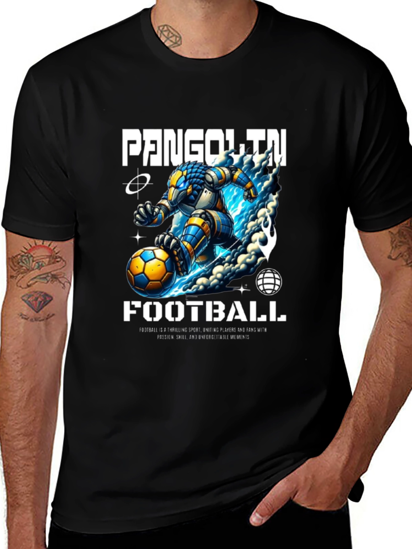 Pangolin Football Graphic Tee - Stylish & Unique!