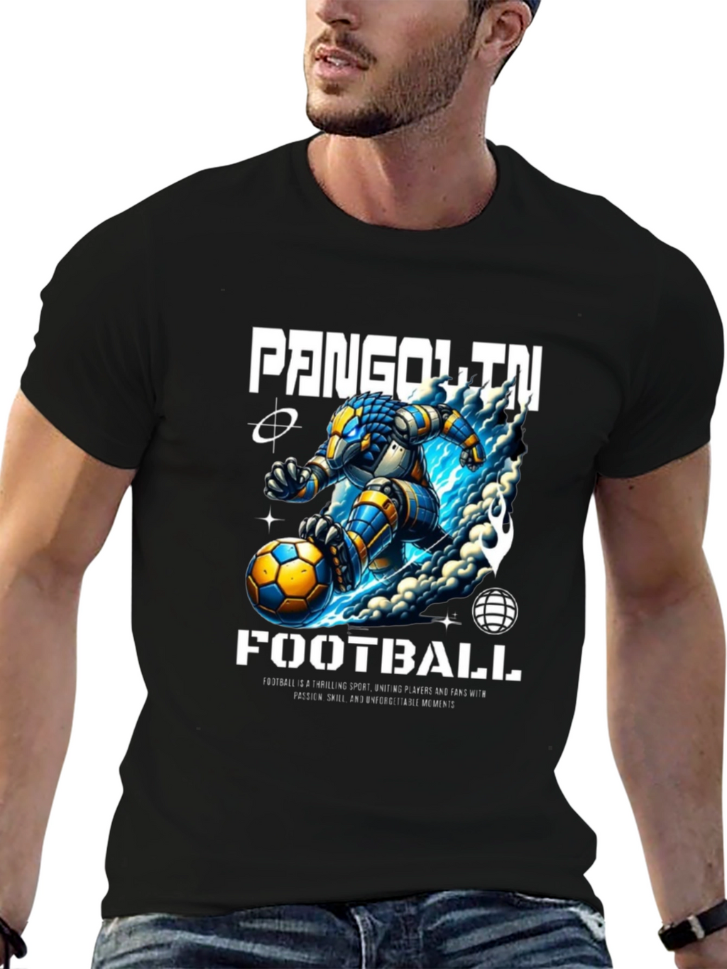 Pangolin Football Graphic Tee - Stylish & Unique!