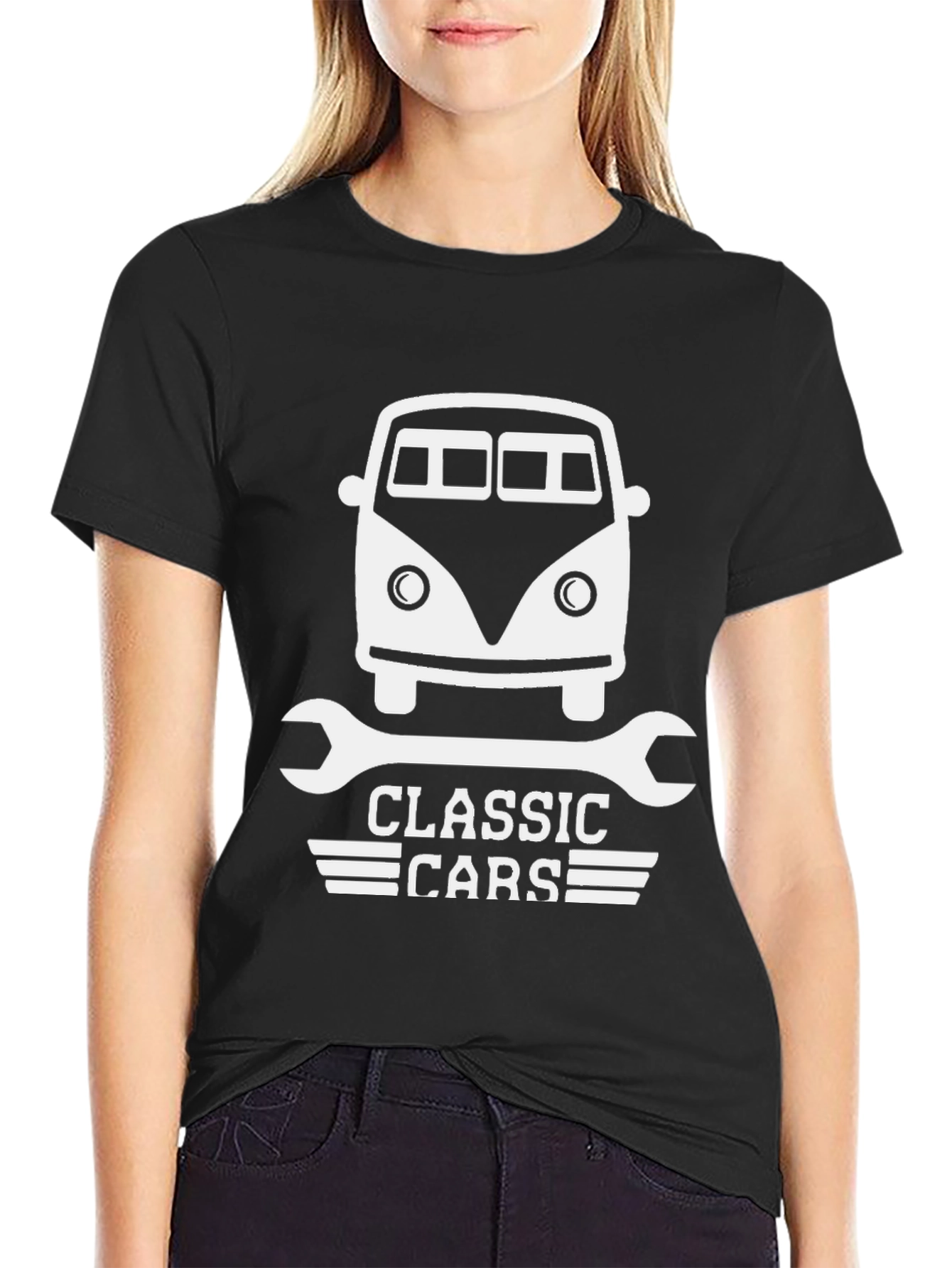 Classic Cars Graphic T-Shirt - Vintage Van Design