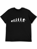 Evolution of Skateboarder Graphic Tee - Black