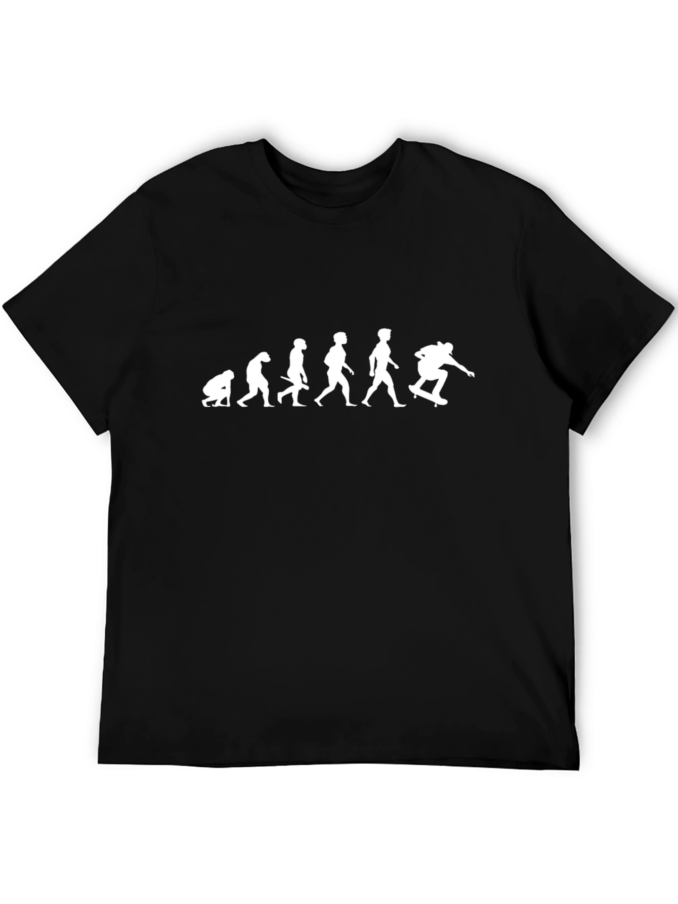 Evolution of Skateboarder Graphic Tee - Black