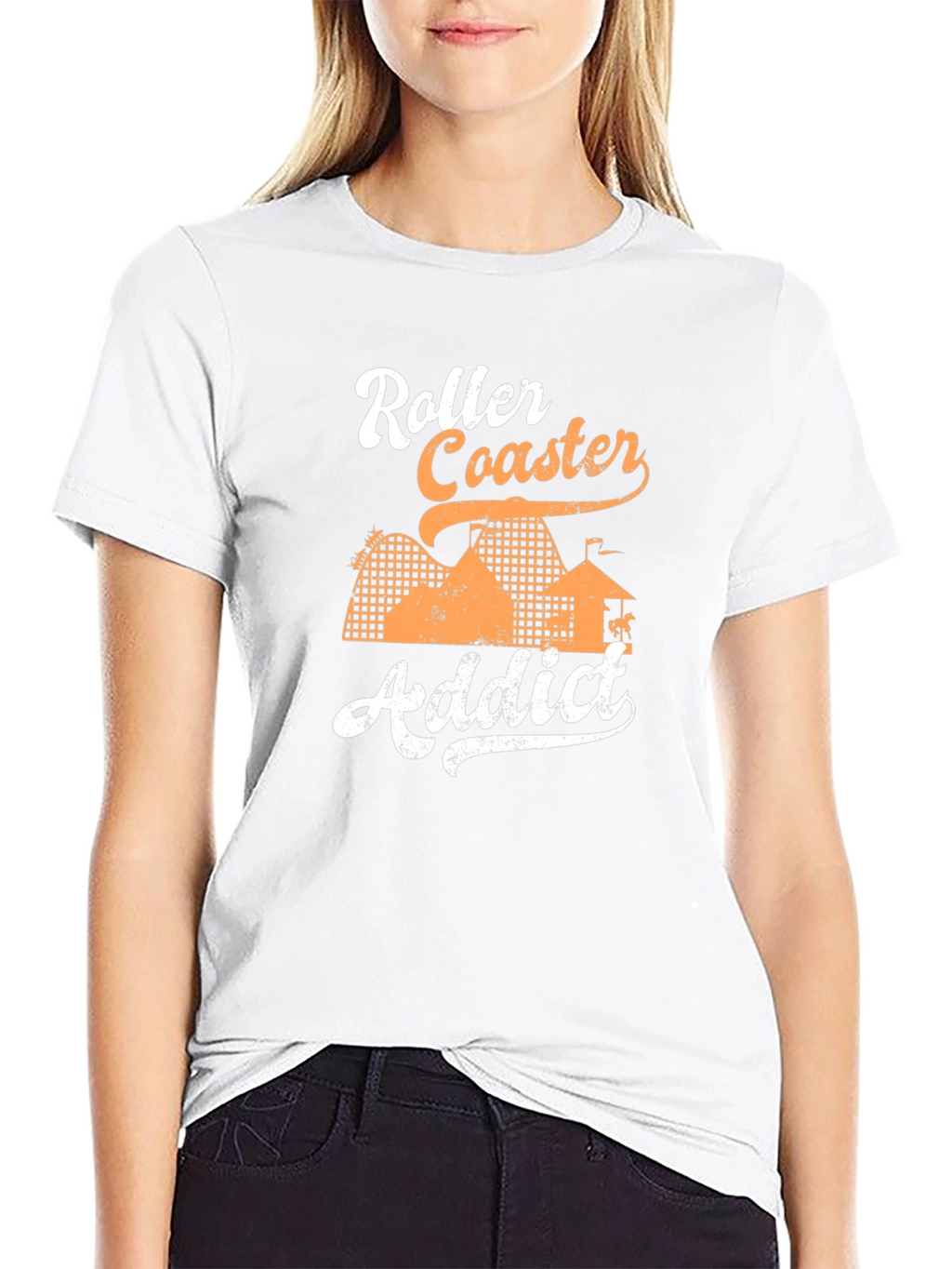 Roller Coaster Addict Graphic Tee