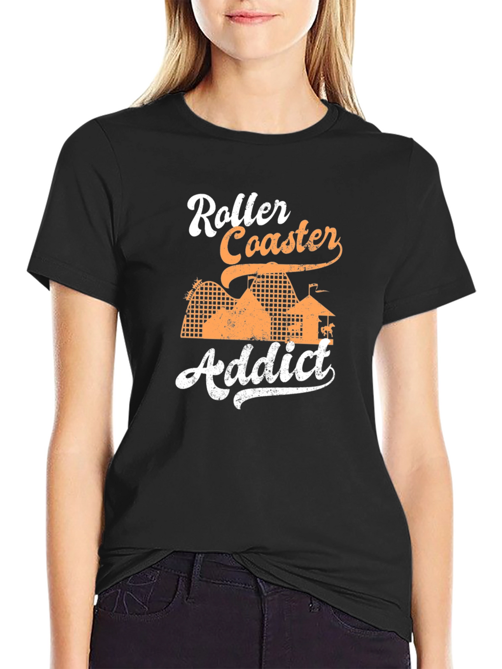Roller Coaster Addict Graphic Tee