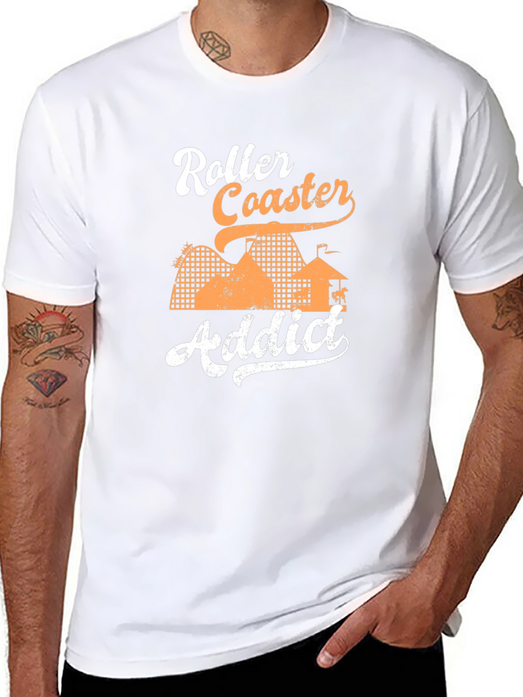 Roller Coaster Addict Graphic Tee