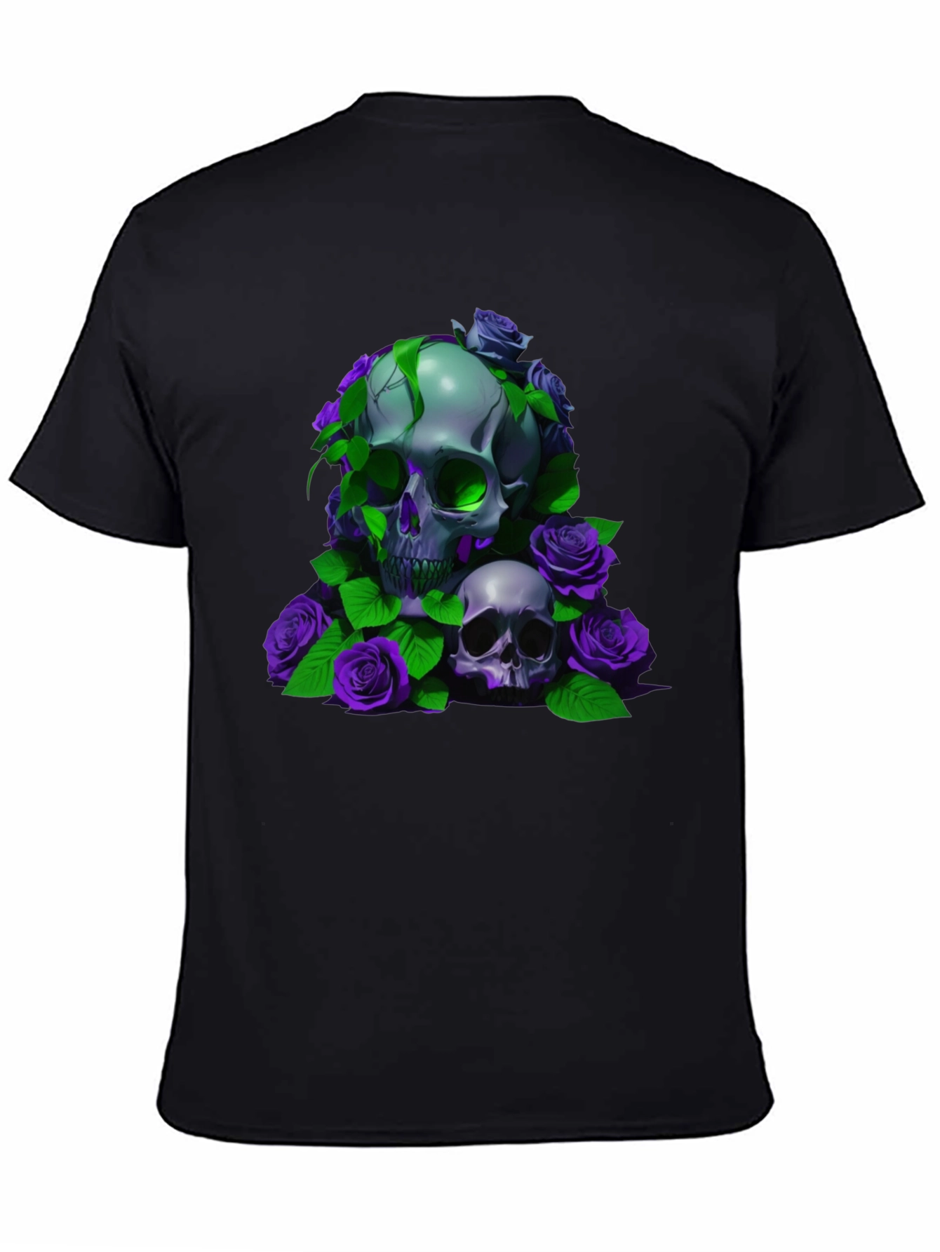 Skull & Roses Graphic Tee - Dark & Edgy Style