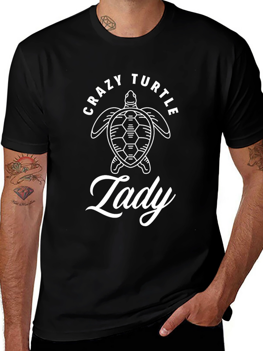 Crazy Turtle Lady Graphic T-Shirt